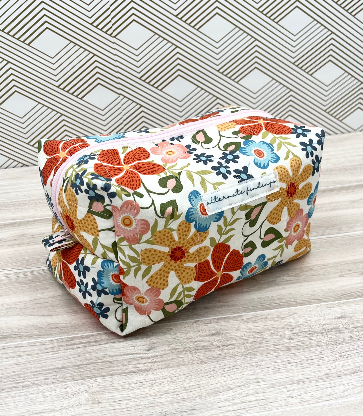 Bright and Cheery Makeup Bag Zipper Pull